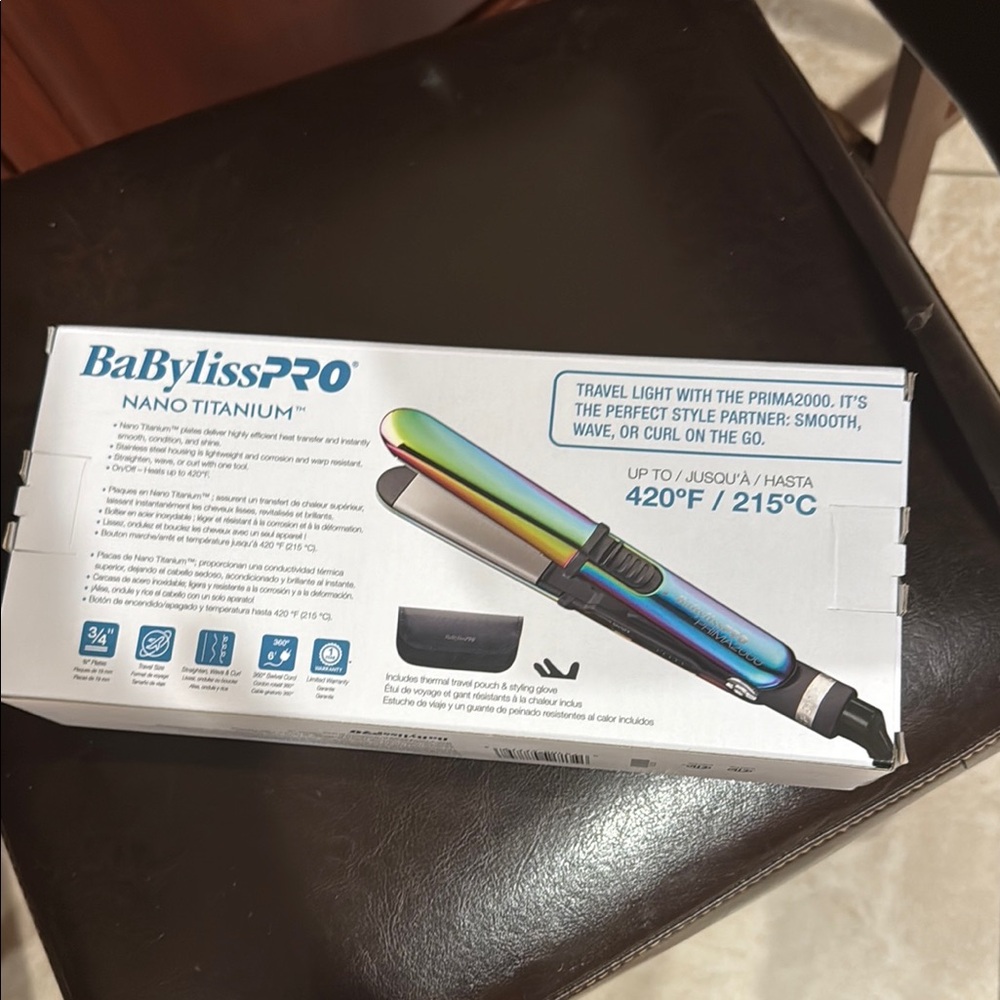 BaBylissPRO Nano Titanium Prima2000 Hair Iron - Multicolor - Picture 2 of 3